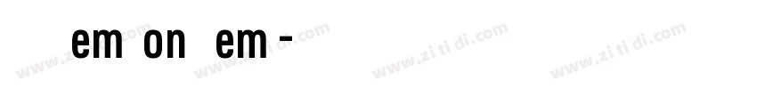 URWDINSemiCond Demi字体转换 URWDINSemiCond Demi字体转换